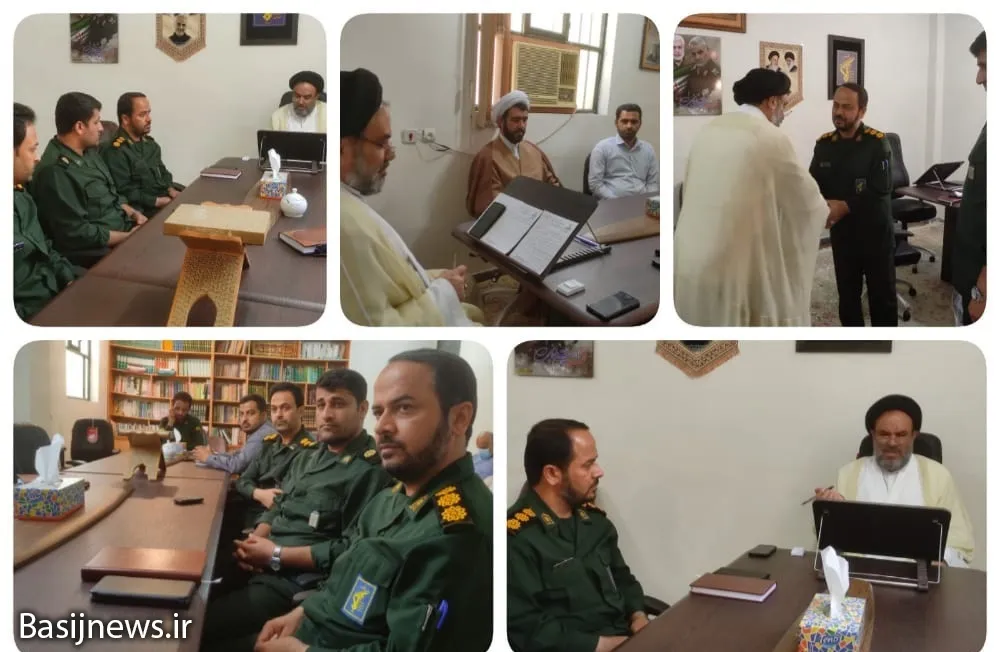 دیدار فرمانده و مسئول دفتر نمایندگی ولی فقیه سپاه عسلویه با امام جمعه شهرستان