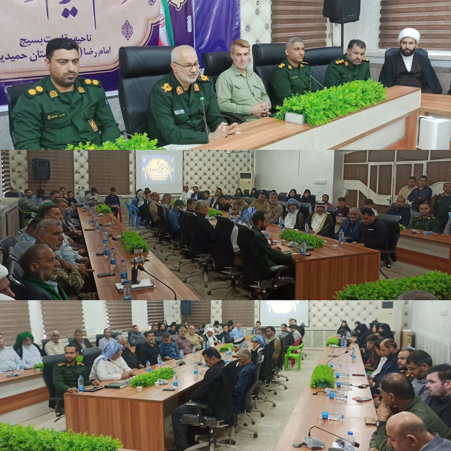 تکریم و معارفه جانشین ناحیه حمیدیه؛ تأکید سردار فلاحی بر تداوم مسیر خدمت، جهاد و پاسداری از انقلاب
