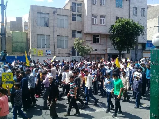 راهپیمایی روز قدس ناحیه مقاومت بسیج حبیب بن مظاهر(ع)