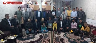 دیدار از خانواده شهید امنیت ابوالفضل موسوی توسط نیروهای گردان 115 امام حسین (علیه السلام)