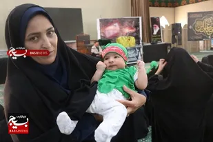 همنوایی شیرخوارگان حسینی با لالایی رباب برای علی اصغر(ع)در زاهدان