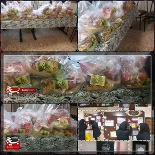 اجرای رزمایش یلدای فاطمی با توزیع ۴۵۰۰ بسته یلدایی در شهر قزوین