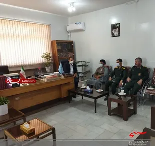دیدار فرمانده سپاه خمینی شهر با دادستان و رییس دادگستری