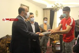 تجلیل مسئولان پیشوا از  نائب قهرمان مسابقات&zwnj; انتخابی تیم&zwnj; ملی کشتی فرنگی