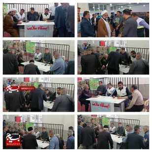 برپایی میز خدمت پس از نماز جمعه