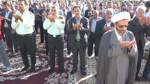 نماز عید سعید فطر در بهاباد اقامه شد