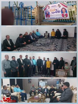 عیادت از خانواده معزز شهداء در هفته دولت