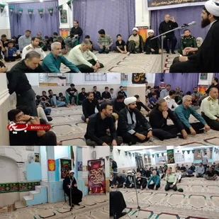 مراسم جاماندگان اربعین حسینی در بستک برگزار شد