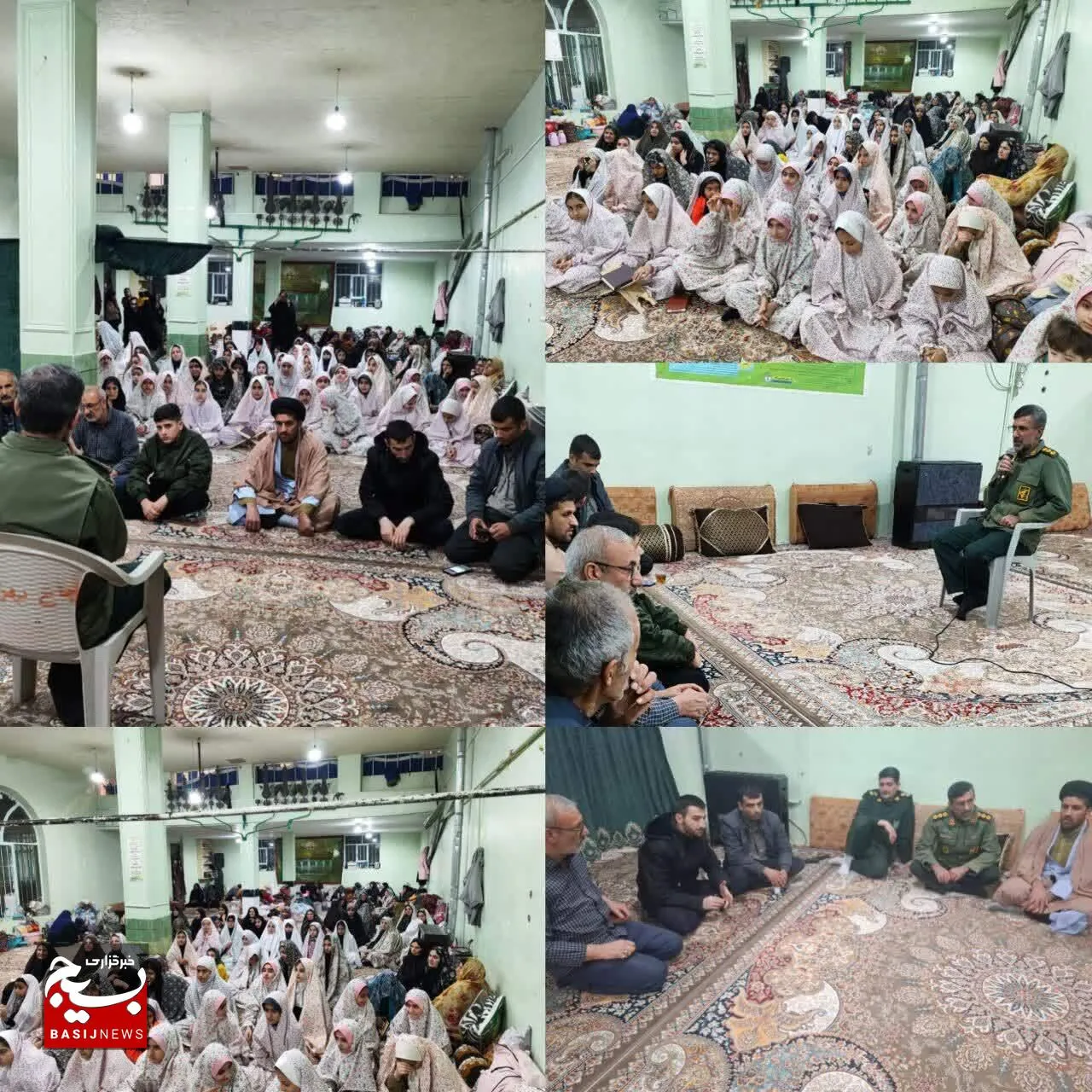 حضور فرمانده سپاه خانمیرزا در جمع معتکفین باغبهزاد