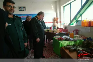 بازدید سردار مجیدی از نمایشگاه اقتصاد مقاومتی روستای باباپیر