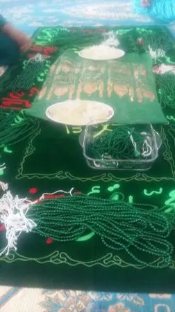 برگزاری ختم صلوات در منطقه ریگ لردگان