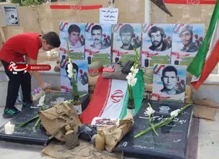مراسم غبار روبی و عطر افشانی قبور مطهر شهدای خوانسار برگزار شد