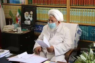 دیدار مسئول نمایندگی ولی فقیه در سپاه الغدیر با آیت الله ناصری