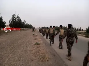 برنامه پیاده روی تاکتیکی بسیجیان گردان در عید غدیر
