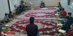 برگزاری حلقه قرآنی در پایگاه بسیج شهید بهشتی