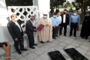 تجلیل از رزمندگان سادات شهار صالح&zwnj;آباد بهار