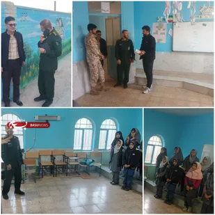 بازدید جانشین فرماندهی ناحیه مقاومت بسیج دزپارت از مدارس روستای فالح