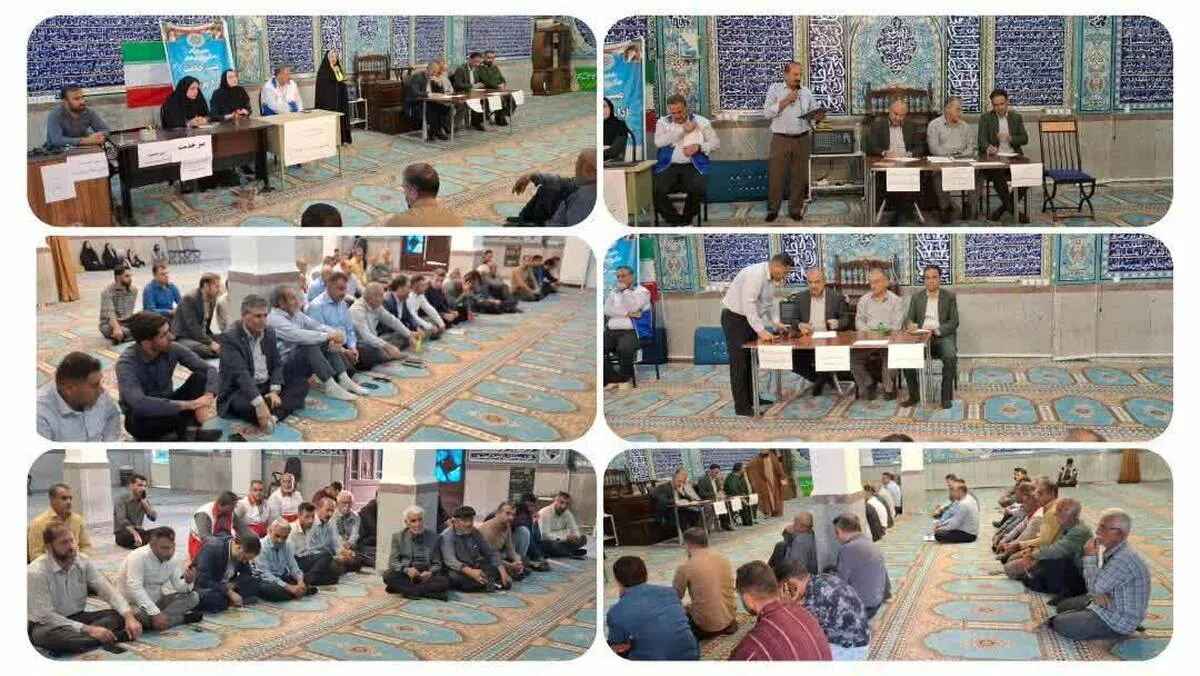 مسئولان پای کار مردم؛ میز خدمت هفته دولت در مسجد سیدالشهداء دزپارت برپا شد