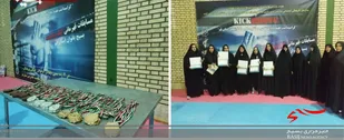 مسابقات کیک بوکسینگ بانوان در قم برگزار شد