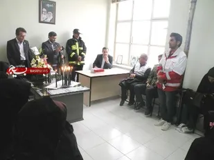 تجلیل از ایثارگری آتش نشانان در گندمان