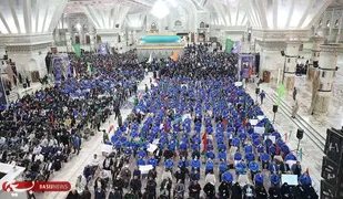اجتماع بزرگ کارگران در مسیر حاج قاسم
