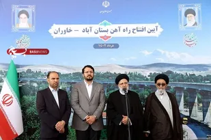 راه&zwnj;آهن بستان&zwnj;آباد-خاوران در آذربایجان شرقی افتتاح شد