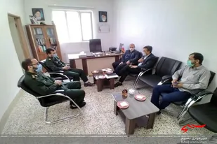 دیدار معاون هماهنگ کننده بسیج دانش آموزی کشور با فرمانده سپاه سرخه