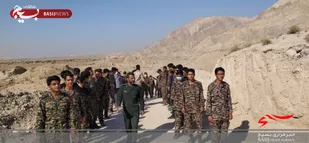 برگزاری راهپیمایی تاکتیکی توسط بسیجیان حوزه روح الله اهرم