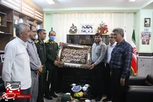 دیدار فرمانده سپاه امام رضا (ع) شهرستان دشتی با مدیریت آموزش و پرورش شهرستان
