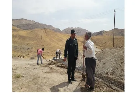 بازدید فرمانده حوزه شهید بهشتی (ره) تفرش از عرصه های طرح جهاد همبستگی ملی