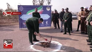 مراسم کلنگ زنی آغاز به ساخت نیروگاه ۳۰۰ کیلو وات محرومیت زدایی استان قم