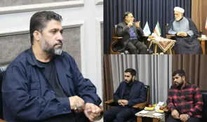 مدیرکل حفظ آثار و نشر ارزش‌های دفاع مقدس هرمزگان با امام جمعه کیش دیدار کرد