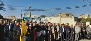 تجمع مردم بخش مرکزی شهرستان ملارد در حمایت از مردم غزه