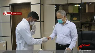 تست سرپایی کرونا در سطح شعب بانک انصار خراسان شمالی