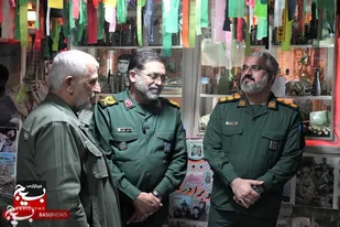 بازدید فرمانده سپاه انصارالحسین (ع) استان همدان از بیت&zwnj;الشهدای بهار