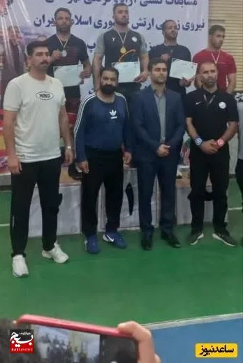 شایان میربیک قهرمان مسابقات کشتی ارتش ایران شد