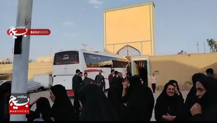 بدرقه کاروان وداع باآقای شهیدایران