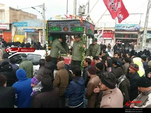 ورود پیکر مطهر شهید &laquo;شوهانی&raquo; به نهاوند