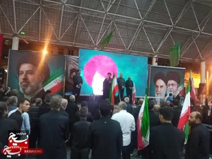 مراسم بدرقه کاروان های تشییع پیکر رهبر معظم انقلاب در بندر ماهشهر