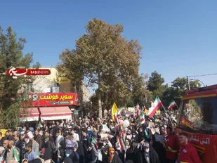کلیپ/ حضور انقلابی مردم شاهرود در راهپیمایی یوم الله ۱۳ آبان