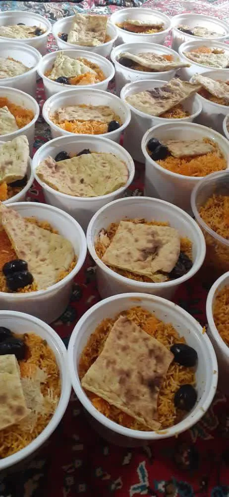 توزیع 7 هزارپرس غذای گرم درماه مبارک رمضان در یزدانشهر زرند