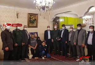 مسئولان  سپاه و آموزش و پرورش میانه با خانواده شهدا دیدار کردند