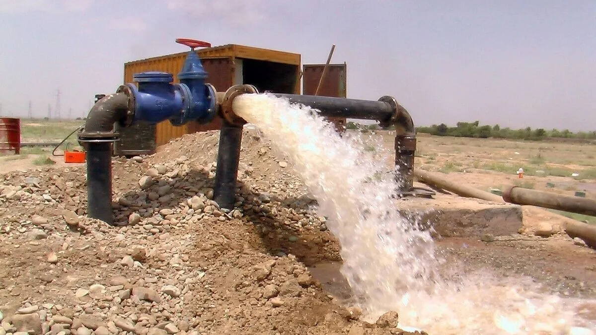 شبکه توزیع آب روستای احیا شده 