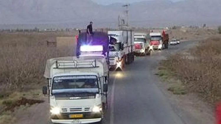 ارسال کمک‌های مردمی شهرستان میناب به کربلای معلی