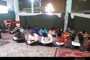 محفل انس با قرآن کریم در پایگاه بیت المقدس روستای توانه نهاوند