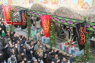مردم شهیدپرور کرج، میزبان شهدای گمنام دوران دفاع مقدس شدند