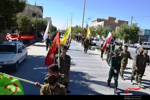 پیاده&zwnj;روی و ستو&zwnj;ن&zwnj;کشی بسیجیان فامنین در رزمایش اقتدار عاشورایی