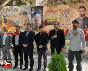 عطرافشانی و تجدید میثاق با شهدای هشت سال دفاع مقدس