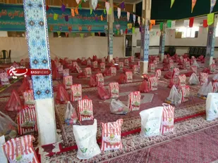 توزیع ۵۰۰بسته معیشتی به مناسبت نیمه شعبان در شهرستان سلطانیه