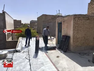 خدمت رسانی دیگر از جهادگران بسیجی پای کار انقلاب اسلامی